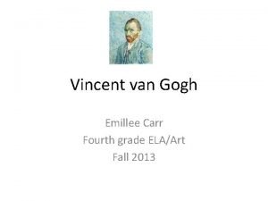 Where was vincent van gogh born