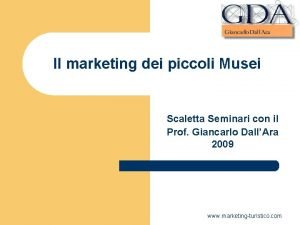 Seminari marketing