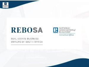 Real Estate Business Owners South Africa REBOSA AGM