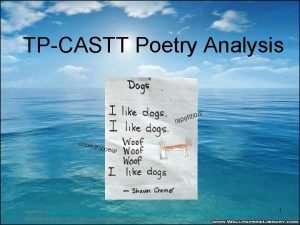 TPCASTT Poetry Analysis n titio e p e
