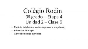 Colgio Rodin 9 grado Etapa 4 Unidad 2