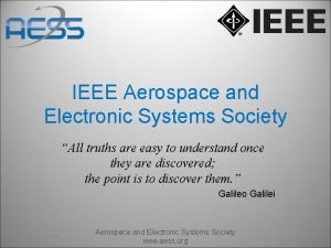 Ieee transactions on aerospace and electronic systems