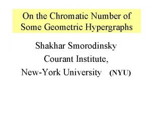 Chromatic number