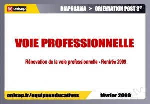 Infos utilisateurs Les objectifs de la rnovation Le