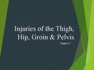 Injuries of the Thigh Hip Groin Pelvis Chapter
