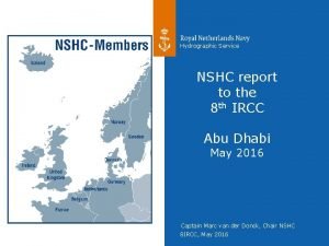 Hydrographic Service NSHC report to the 8 th