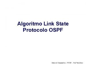 Algoritmo link state