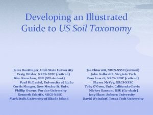 Illustrated guide to soil taxonomy