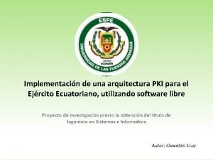 Arquitectura pki