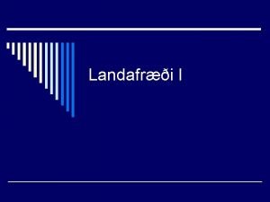 Landafri I Glsur bls 4 7 o Landafrin