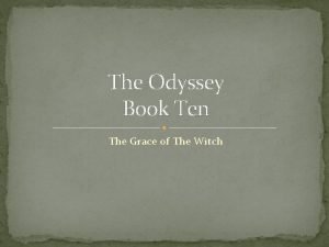 Book ten of the odyssey