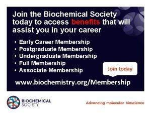 Biochemical society membership