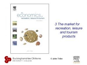 Leisure and tourism products