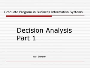 Decision tree in excell