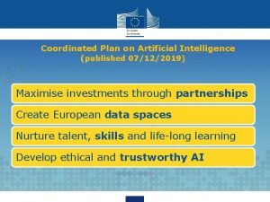 Coordinated plan on artificial intelligence