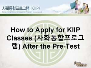 Kiip online class