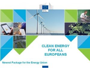 Clean energy for all europeans