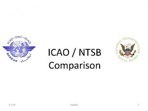 6 1 06 ICAO NTSB Comparison Godsey 1