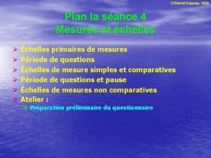 Benoit Duguay 2020 Plan la sance 4 Mesures