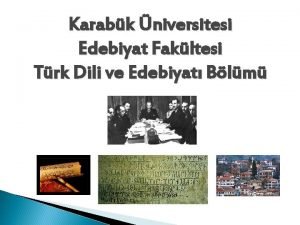 Karabük türk dili ve edebiyatı