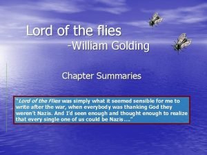 Lord of the flies chapter summaries