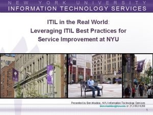Itil real world examples