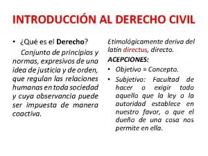 Derecho civil clasificacion