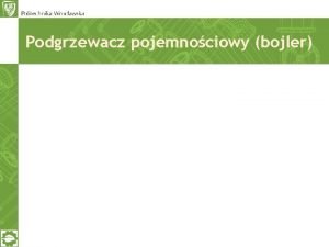 Podgrzewacz pojemnociowy bojler Obliczeniowa rnica temperatury w zasobniku