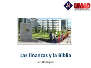 Las finanzas y la biblia