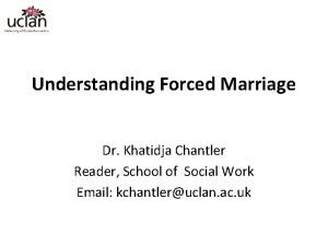 Khatidja chantler Khatidja chantler