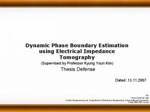 Dynamic Phase Boundary Estimation using Electrical Impedance Tomography