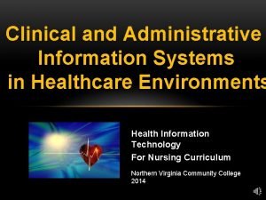 What is administrative information systems in healthcare