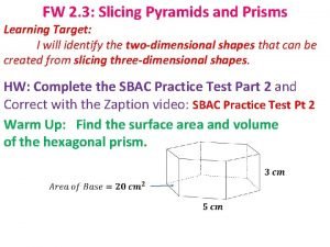 Slicing a rectangular prism