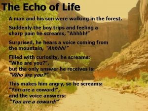 Echo of life