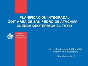 PLANIFICACIN INTEGRADA ZOIT REA DE SAN PEDRO DE