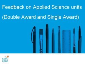 Wjec applied science single award Wjec applied science single award