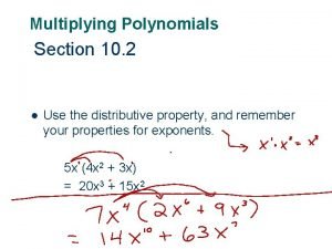 Multiplying polynomials