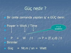 G nedir n Bir nite zamanda yaplan i