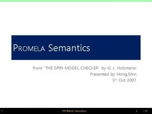 Spin promela