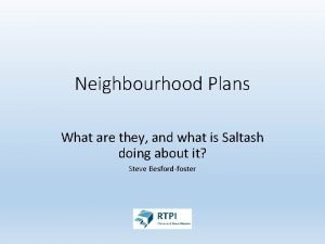 Neighbourhood plan for saltash