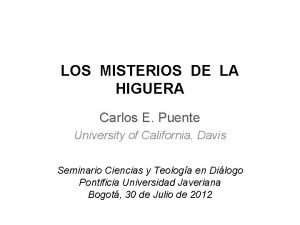 Misterios de la higuera