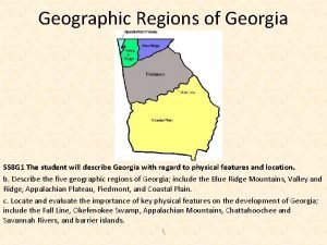Geographic regions of georgia
