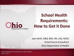 Define school health services