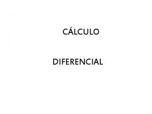 CLCULO DIFERENCIAL LMITES CONCEPTO DE FUNCIN CONCEPTO DE