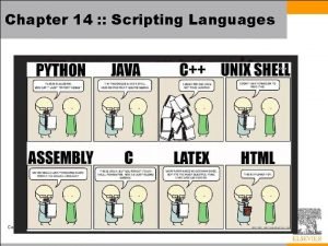 Innovative features of scripting languages Innovative features of scripting languages