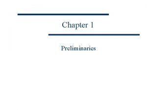 Chapter 1 Preliminaries Our texts Concepts of Programming