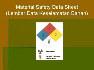 Contoh material safety data sheet