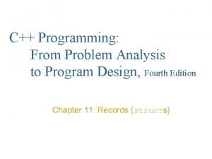 C Programming From Problem Analysis to Program Design