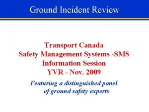 Transport canada safety management system