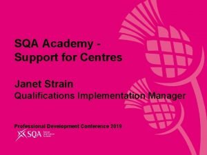 Sqa academy course